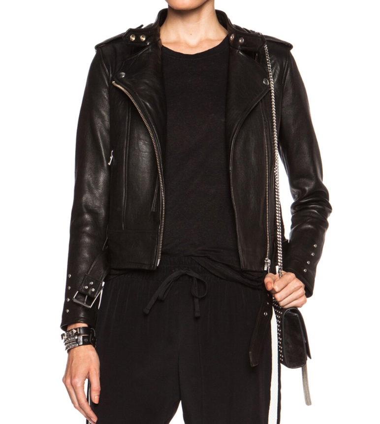 
                  
                    IRO Zaki leather jacket
                  
                