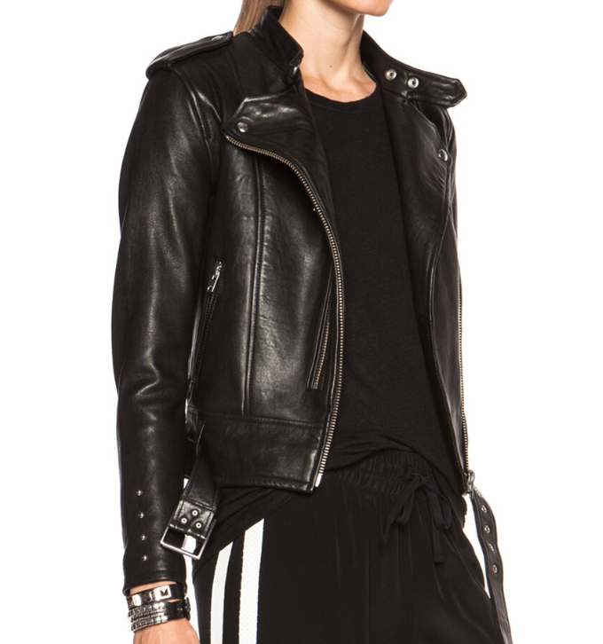 
                  
                    IRO Zaki leather jacket
                  
                