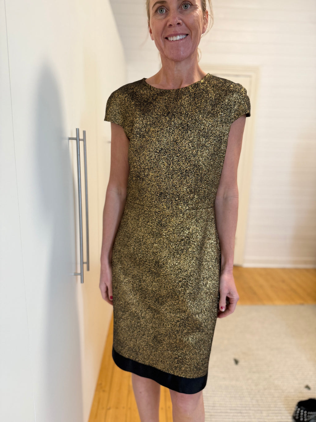 DIANE VON FURSTENBERG Hadlie Metallic Dress