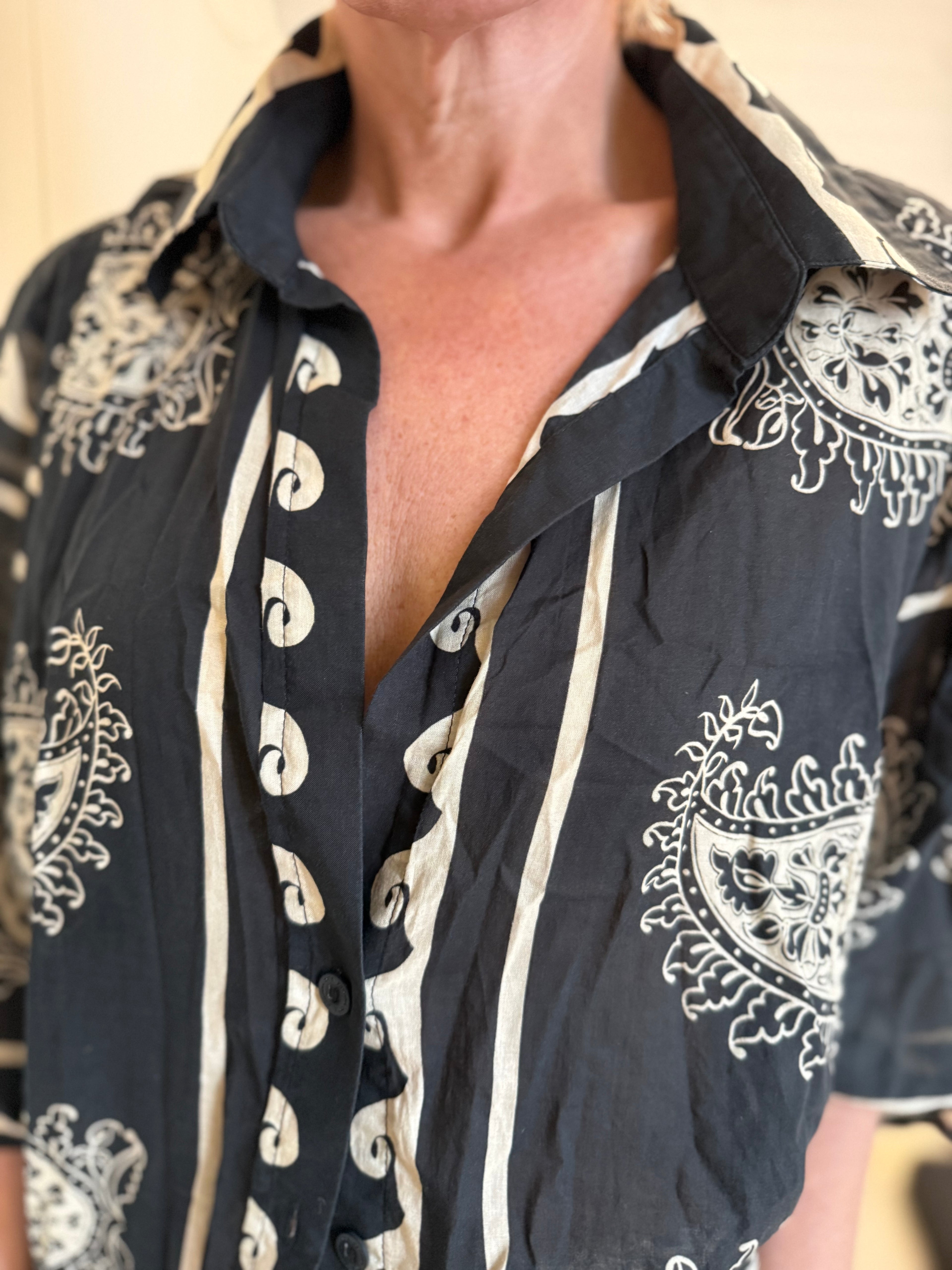 JOHANNA ORTIZ Paisley Situation Cotton Shirt