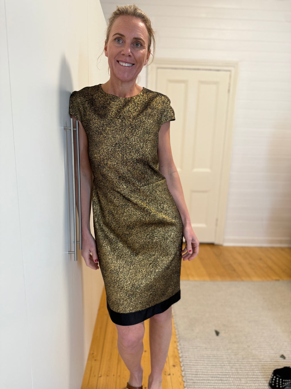 DIANE VON FURSTENBERG Hadlie Metallic Dress