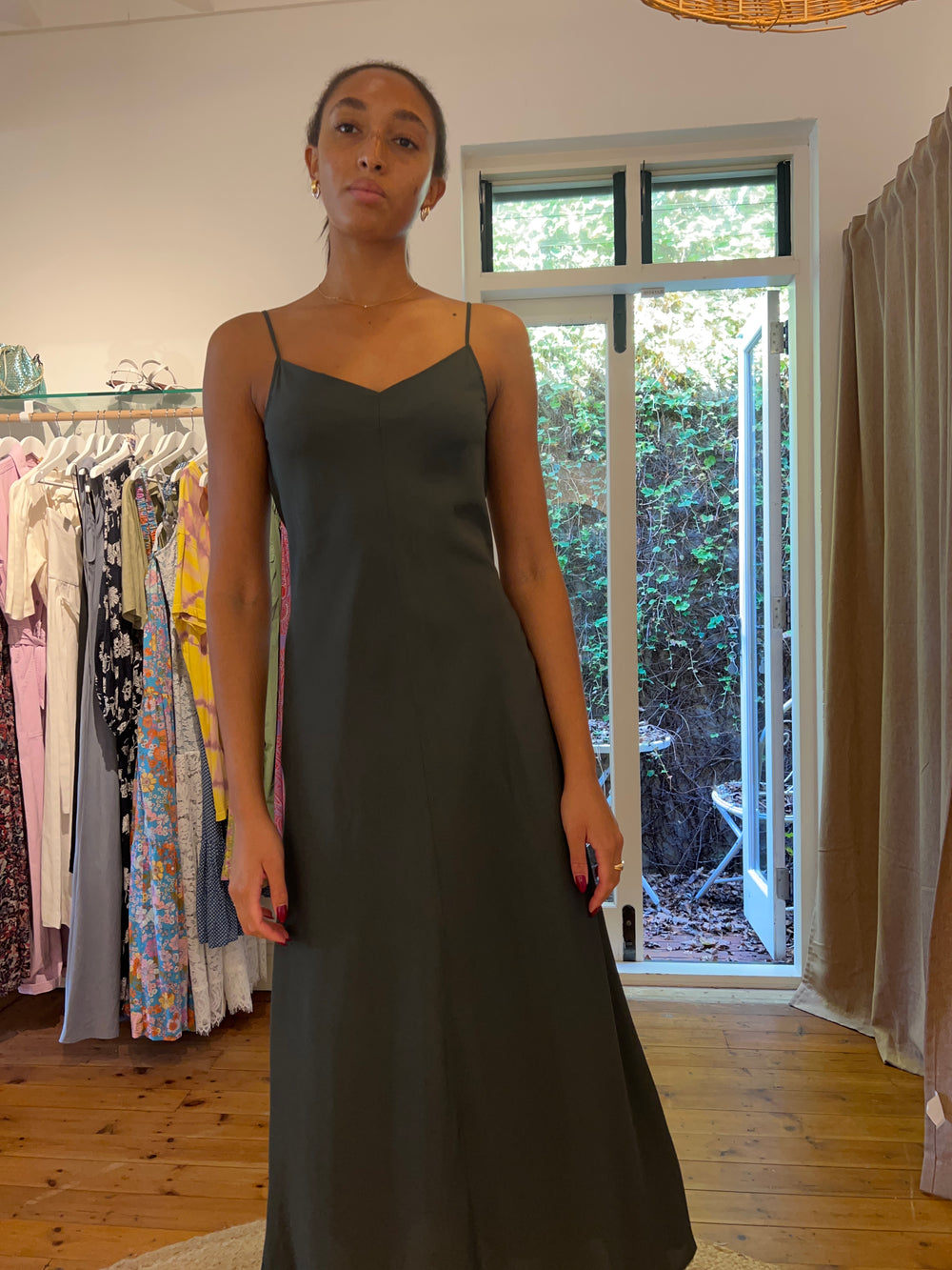 SCANLAN THEODORE	Khaki slip dress 10