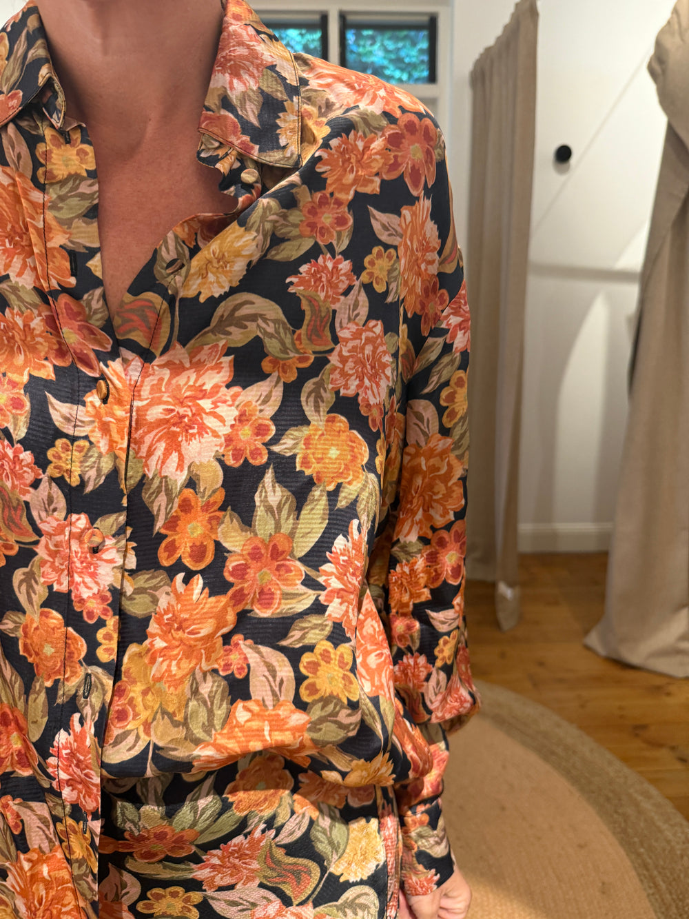 HANSEN & GRETEL Floral print skirt Medium