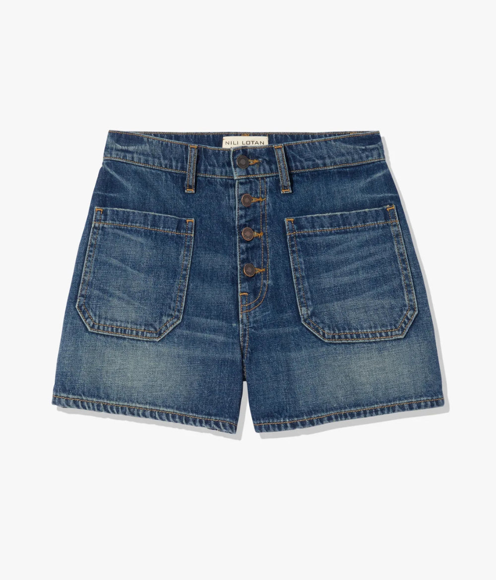 NILI LOTAN Harley Denim Shorts