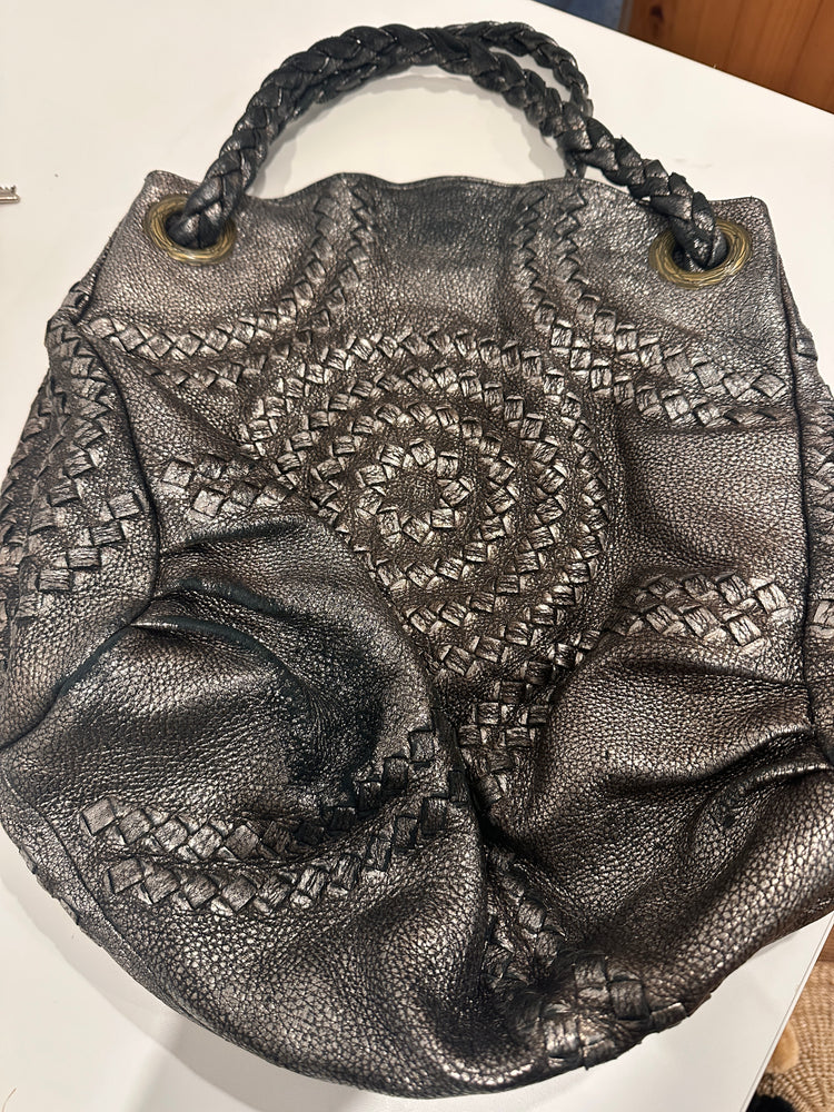 
                  
                    BOTTEGA Metallic Cervo Illusion Hobo Bag
                  
                