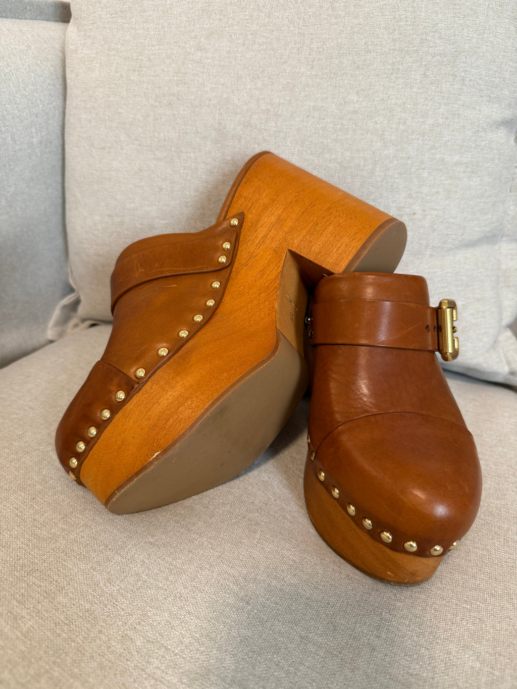 CHLOE Jeannette Wedge Clog 39