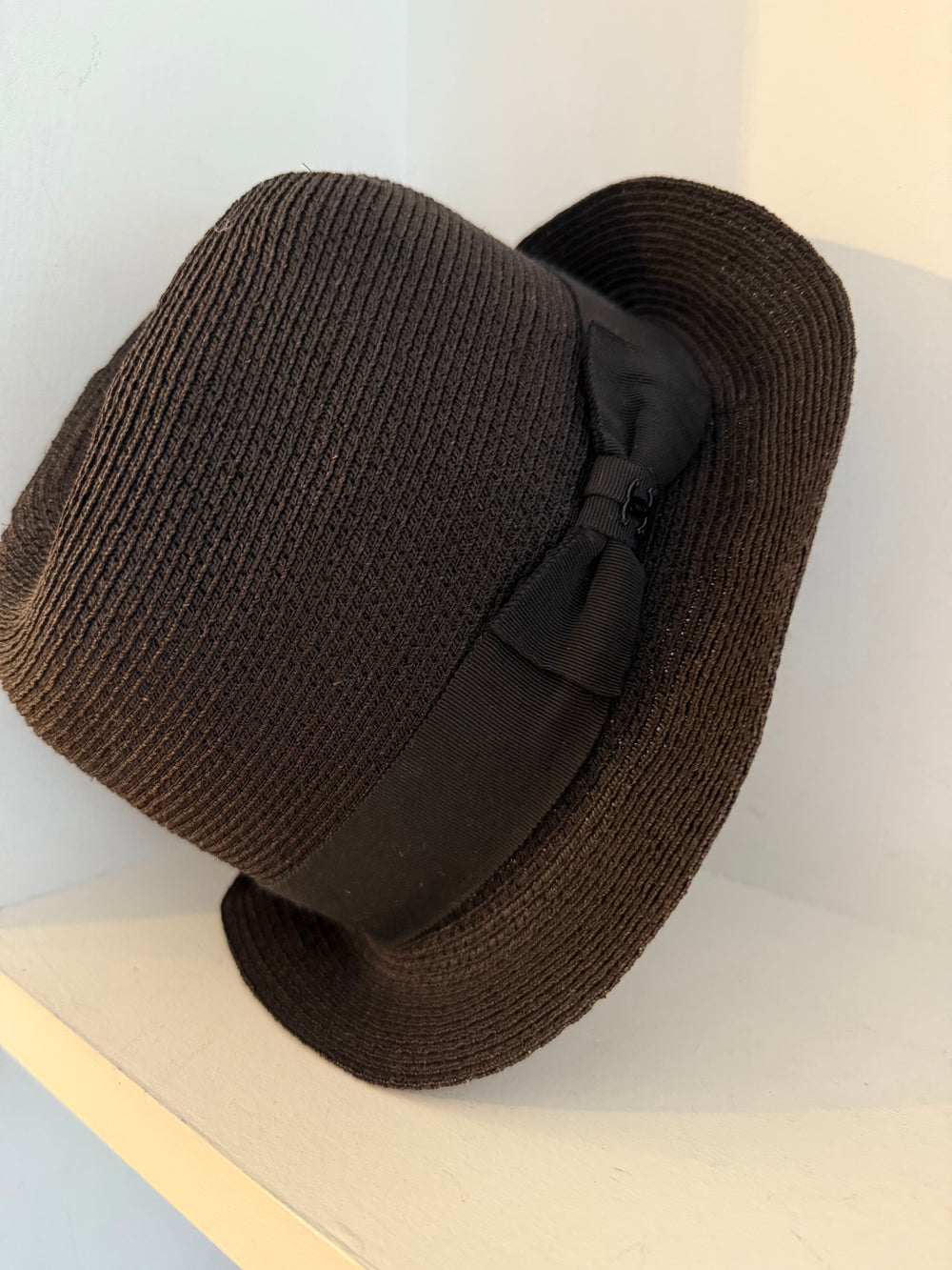 CHANEL Black Hat Medium