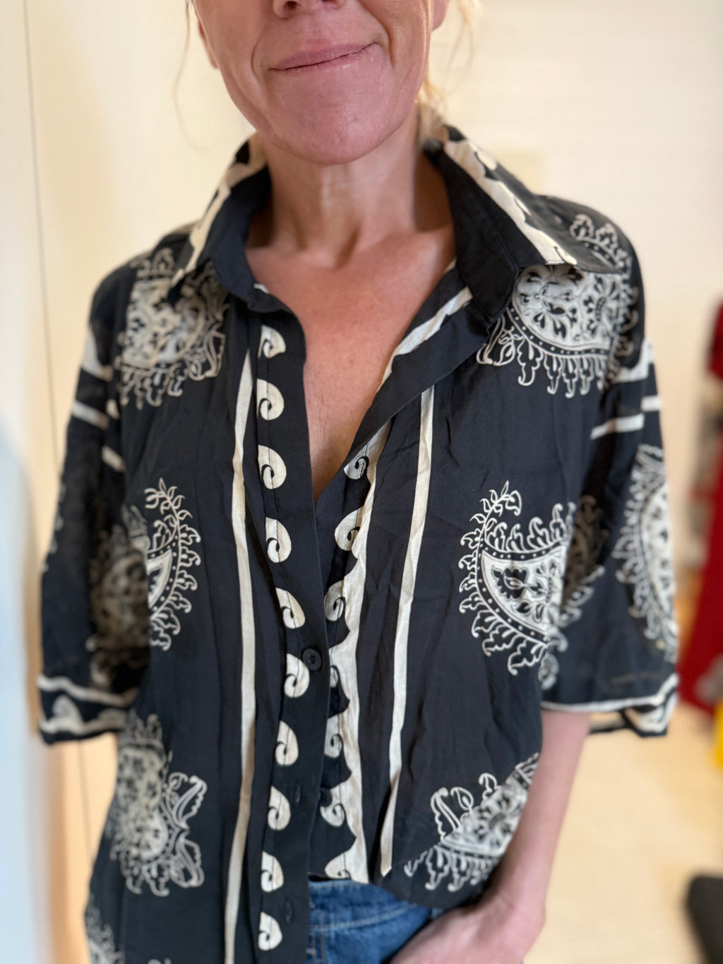 JOHANNA ORTIZ Paisley Situation Cotton Shirt