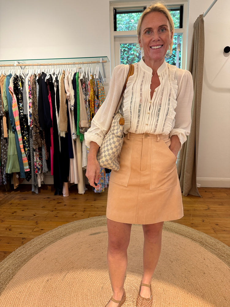 
                  
                    SCANLAN THEODORE Leather Mini Skirt 6
                  
                
