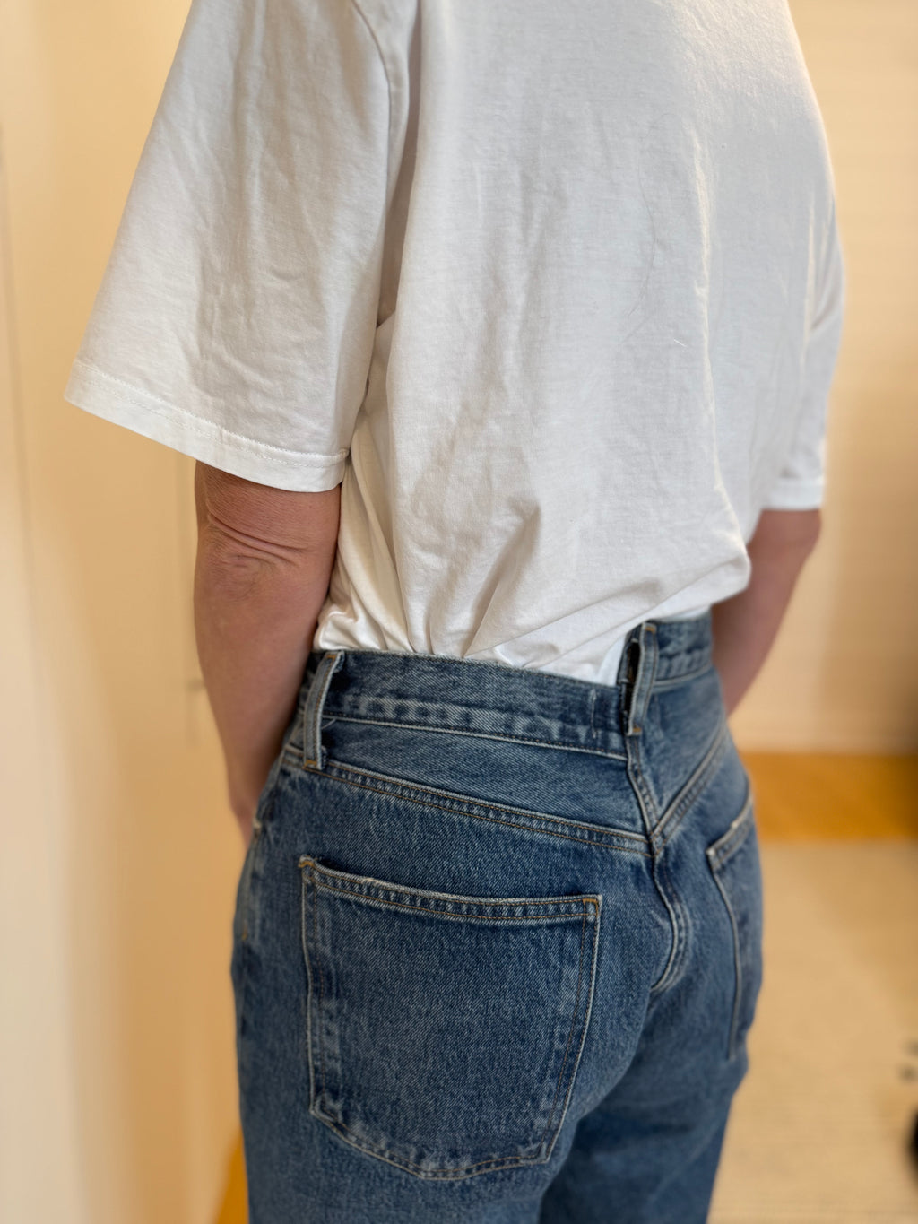 AGOLDE Criss Cross Straight Leg Jeans 27