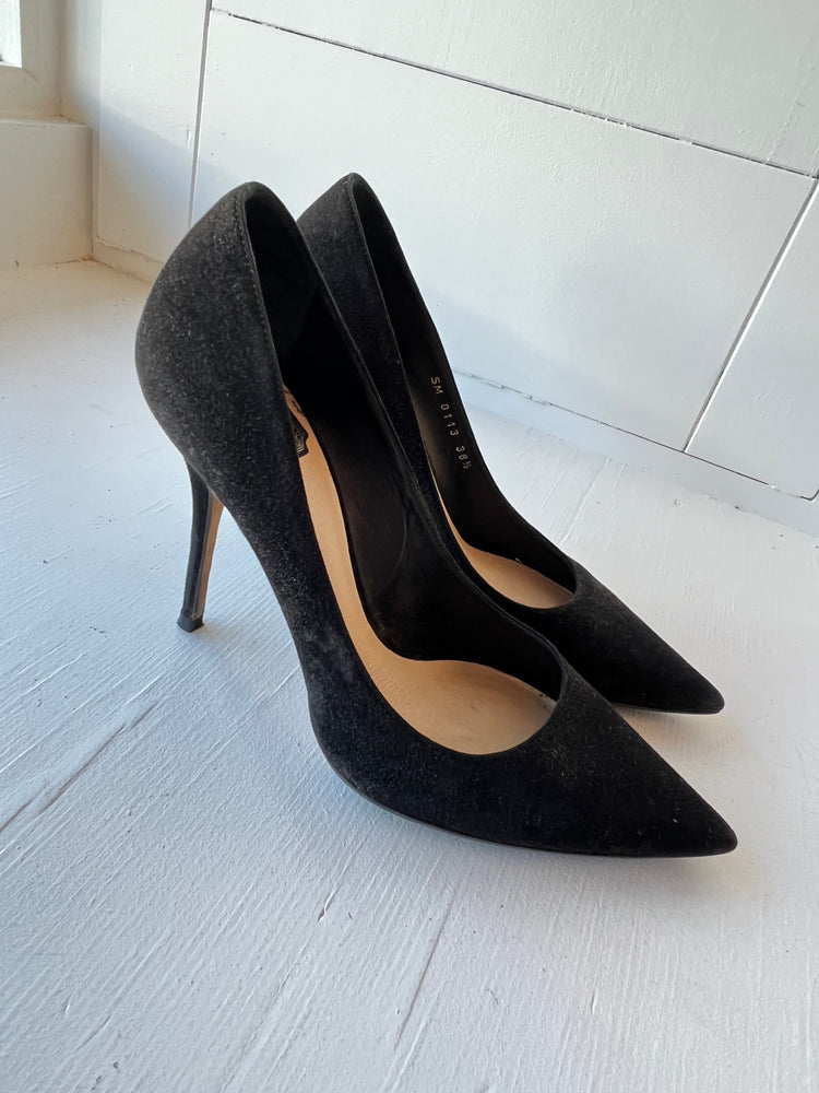 
                  
                    DIOR Black Suede Heels 38.5
                  
                