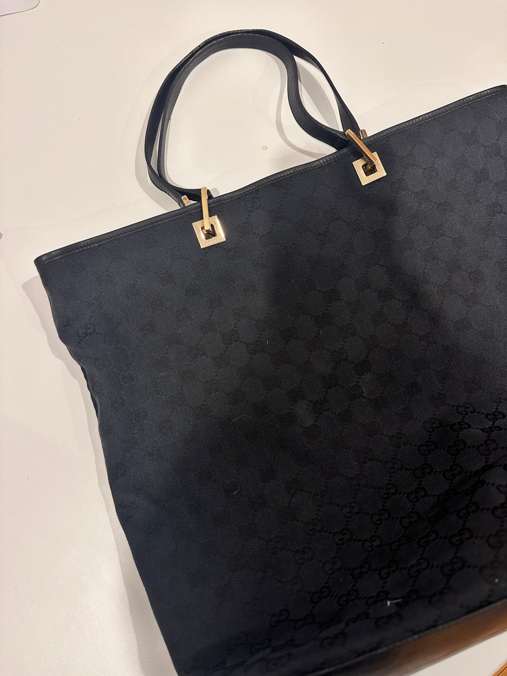 GUCCI Logo Cloth Tote Bag