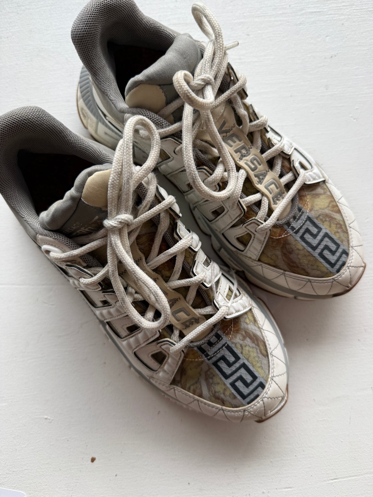 
                  
                    VERSACE Trigreca chunky sole sneakers 38
                  
                