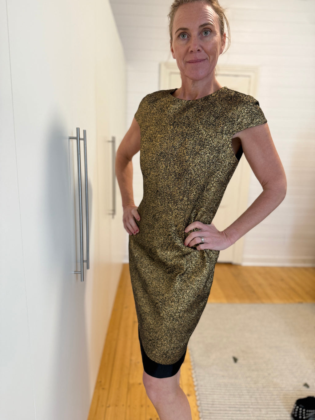 DIANE VON FURSTENBERG Hadlie Metallic Dress