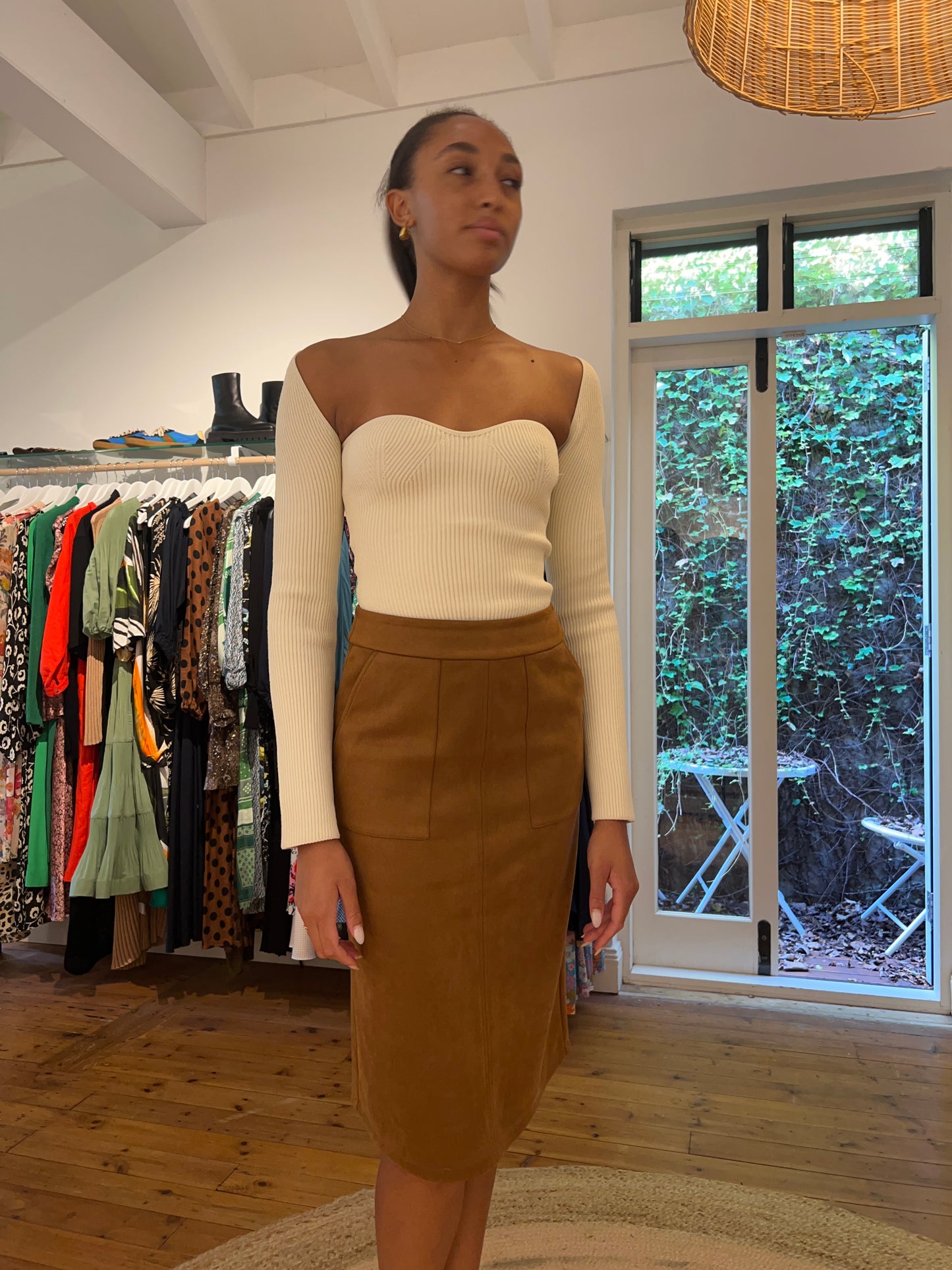 
                  
                    KHAITE Crème ribbed top Small
                  
                