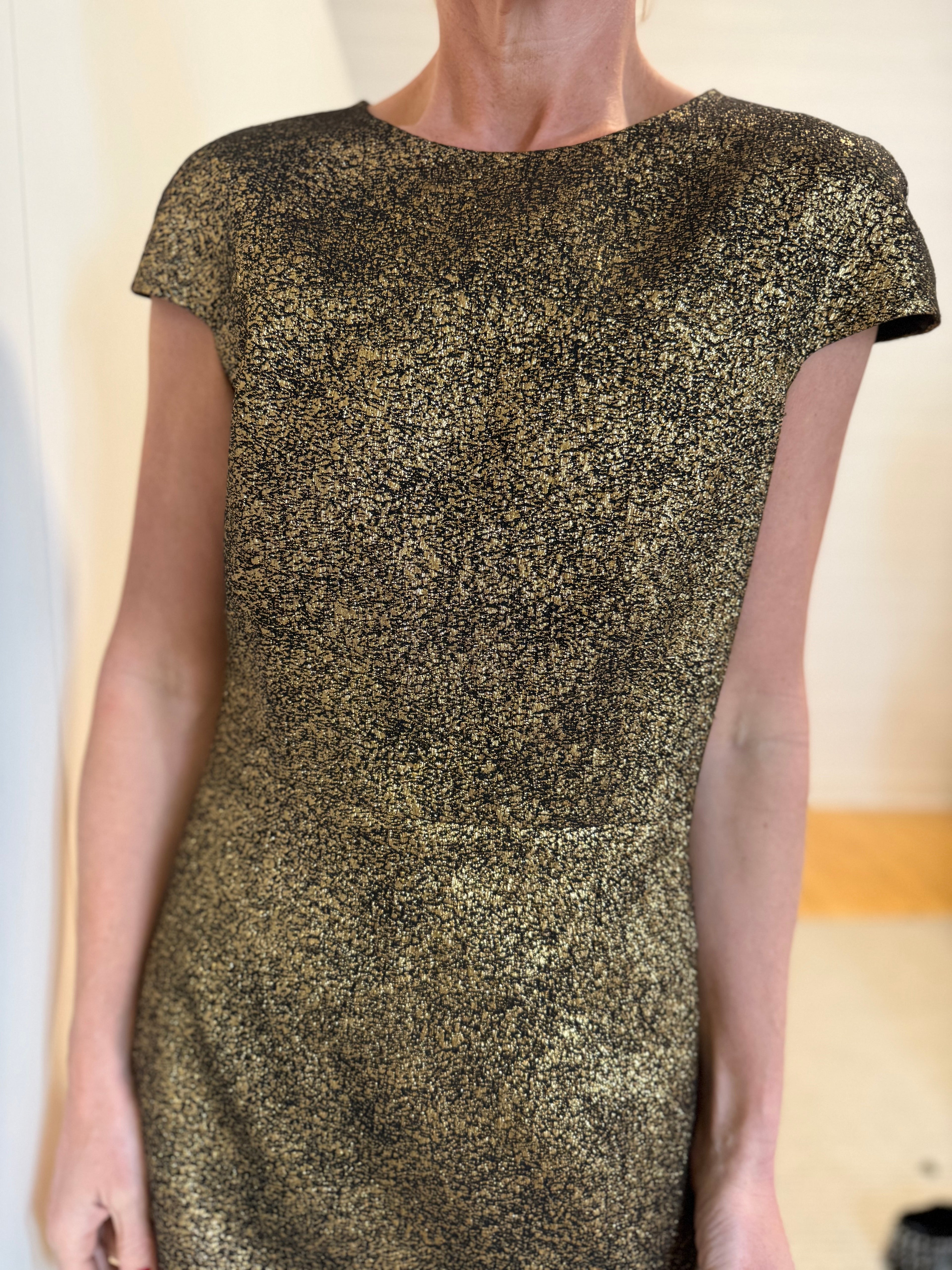 DIANE VON FURSTENBERG Hadlie Metallic Dress