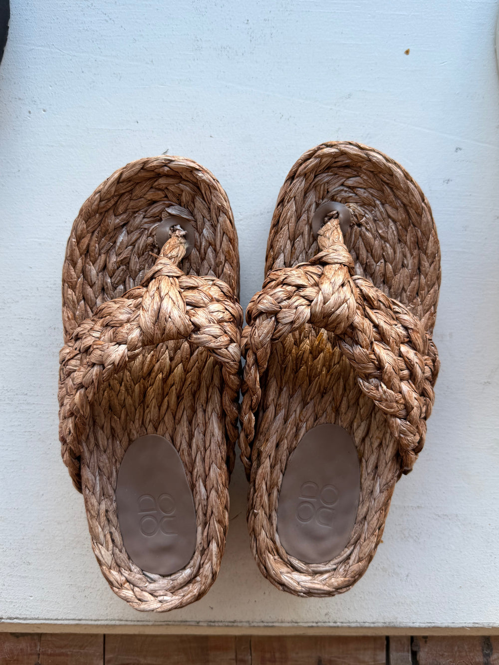 DODO BAR OR Bianca Platform Sandal Natural Gold Size 40
