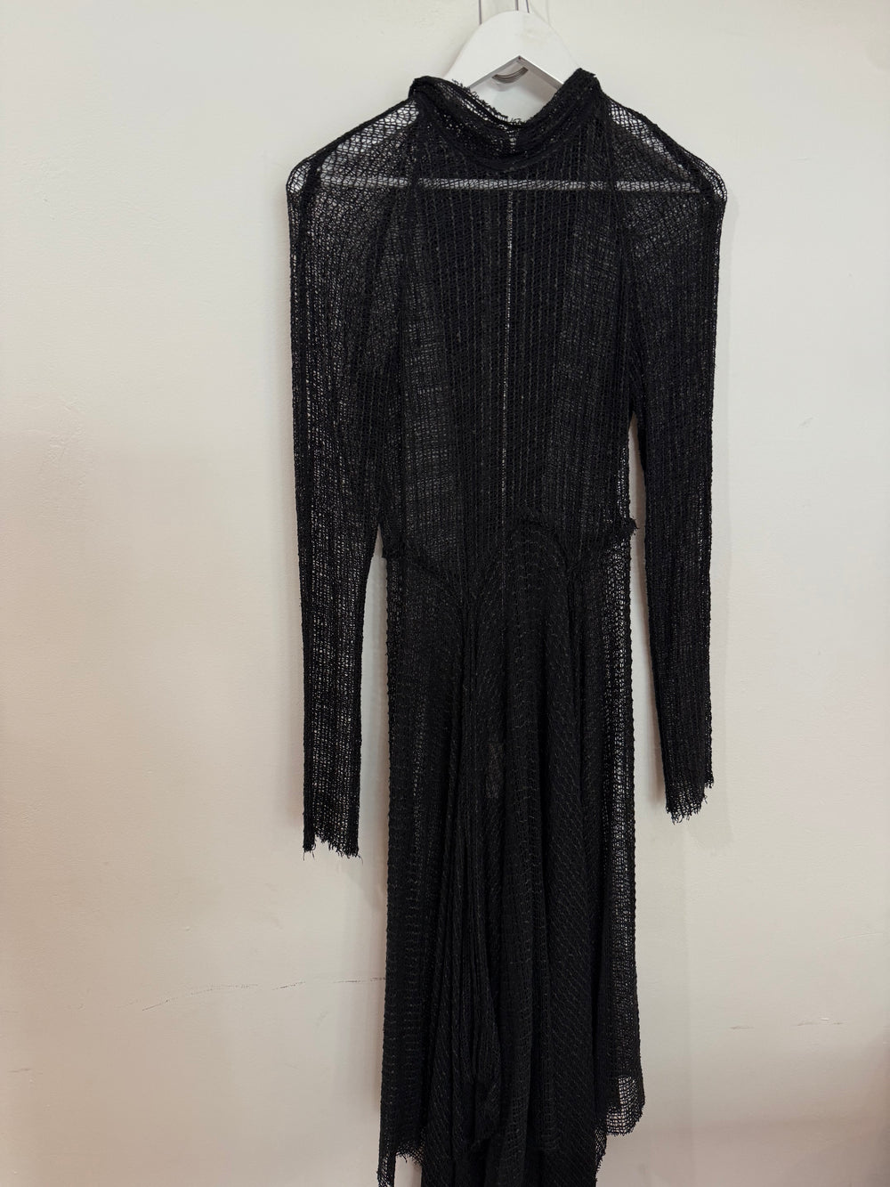 KITX Black mesh asymmetrical dress 8