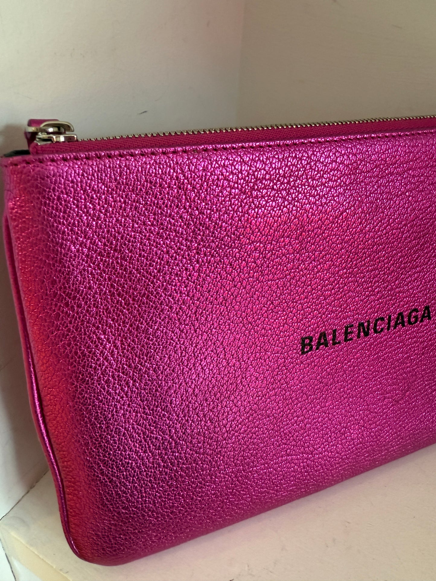
                  
                    BALENCIAGA	Everyday leather pouch
                  
                
