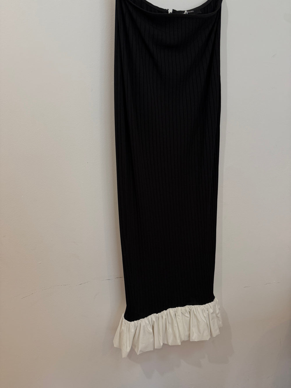 ELLERY Maxi Skirt with bottom white frill 6