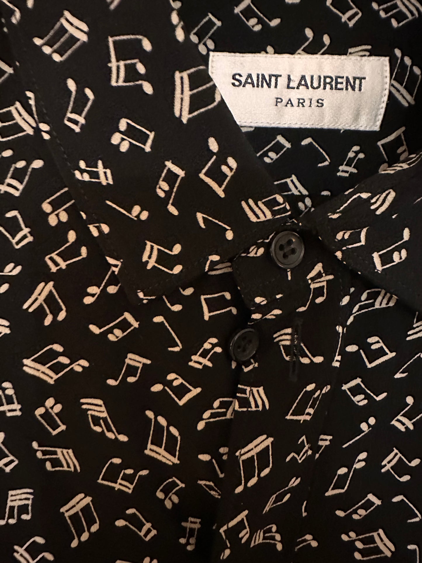 
                  
                    SAINT LAURENT Musical Note Shirt
                  
                