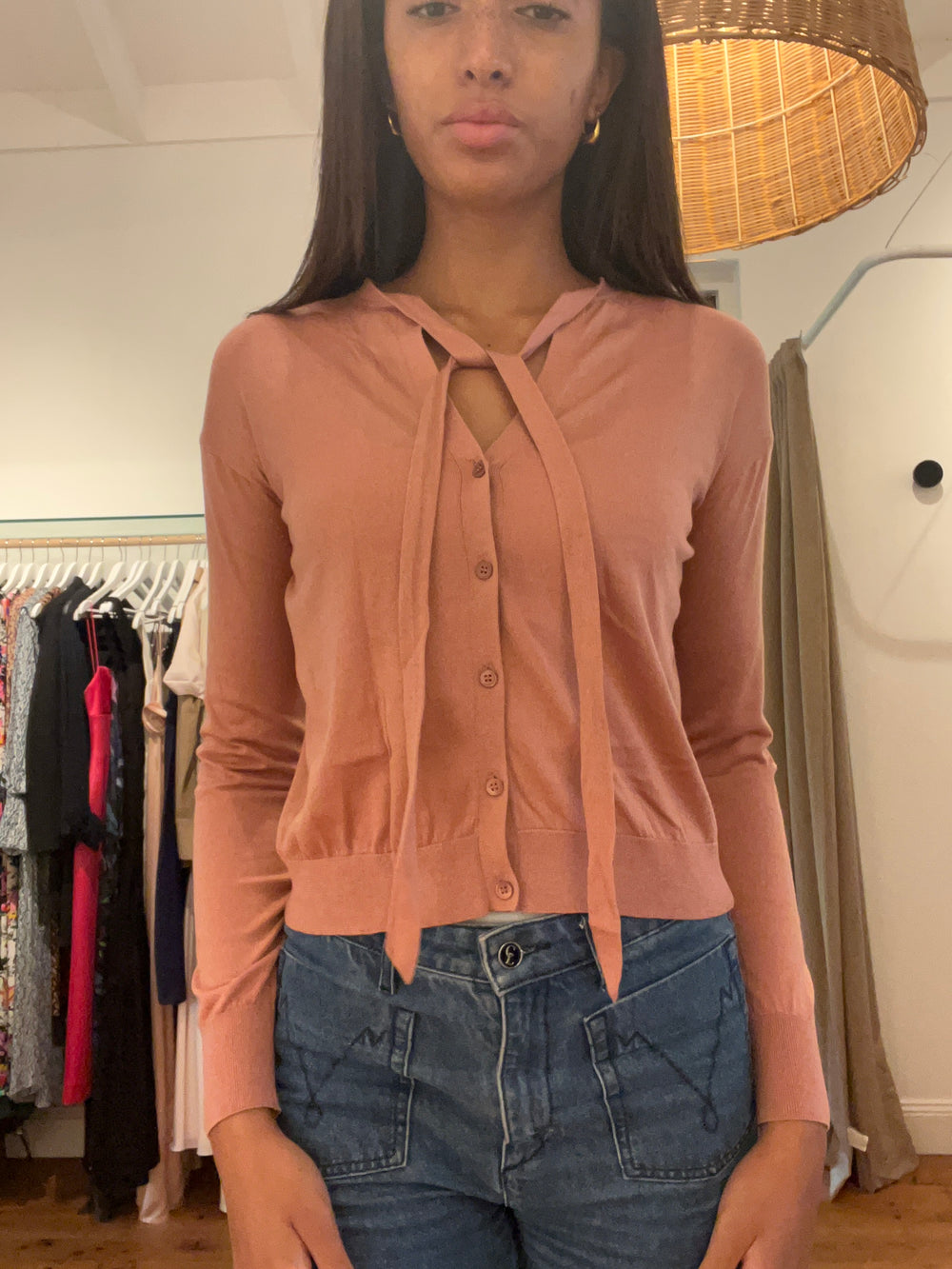 THEORY	Silk cotton cardigan
