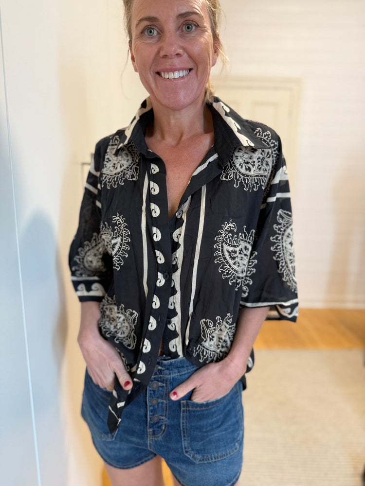 
                  
                    JOHANNA ORTIZ Paisley Situation Cotton Shirt
                  
                