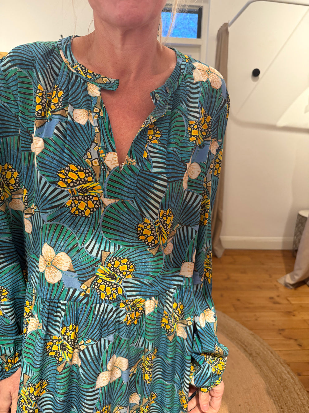 JULIE FAGERHOLT silk maxi dress 38