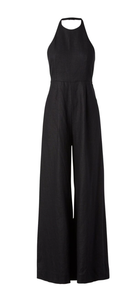 SCANLAN THEODORE	Black linen jumpsuit 6