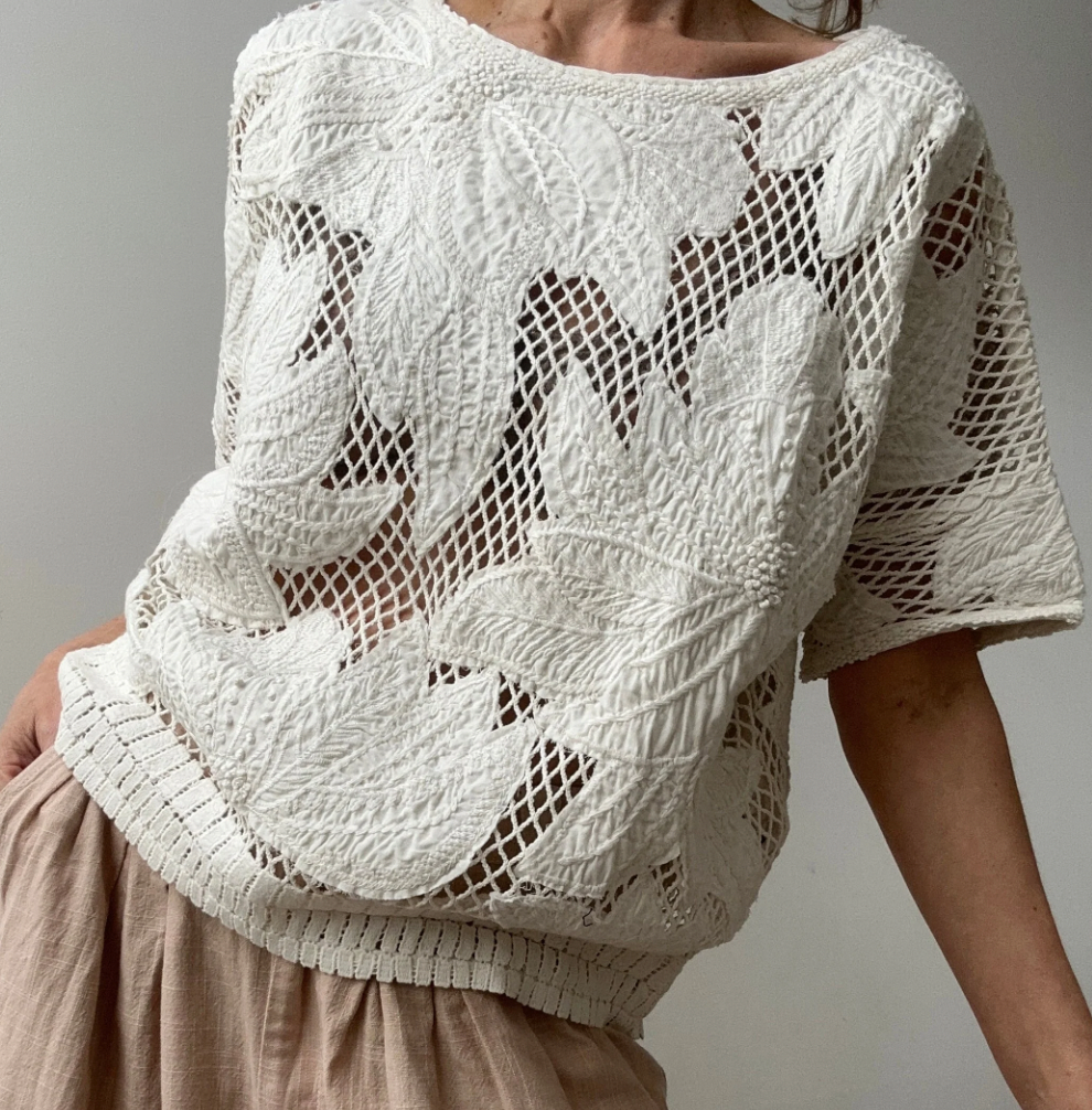 
                  
                    ISABEL MARANT Calice embroidered mesh sweatshirt Medium
                  
                