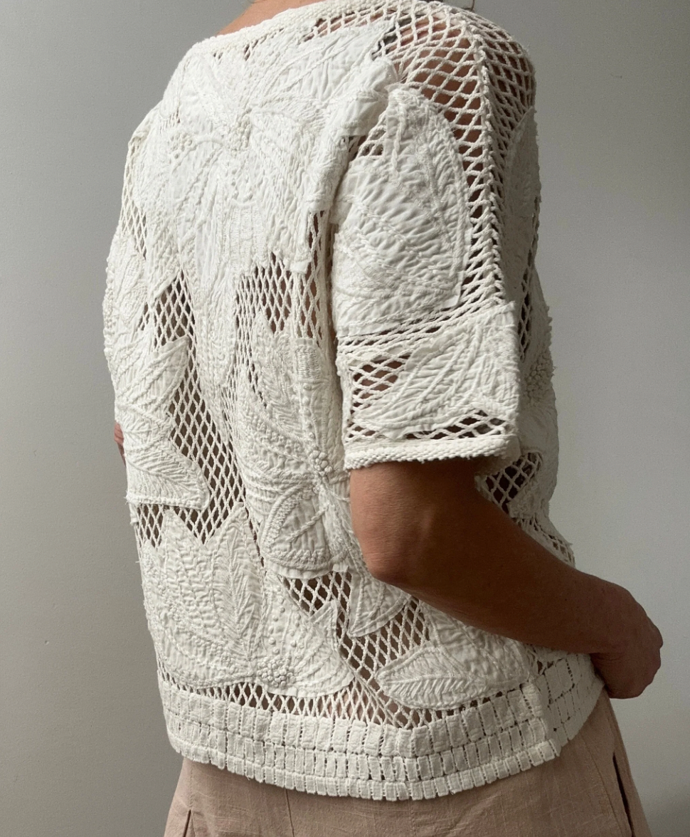 
                  
                    ISABEL MARANT Calice embroidered mesh sweatshirt Medium
                  
                