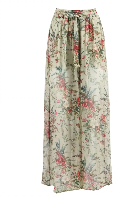 
                  
                    ZIMMERMANN Bayou floral print silk wide leg pants
                  
                