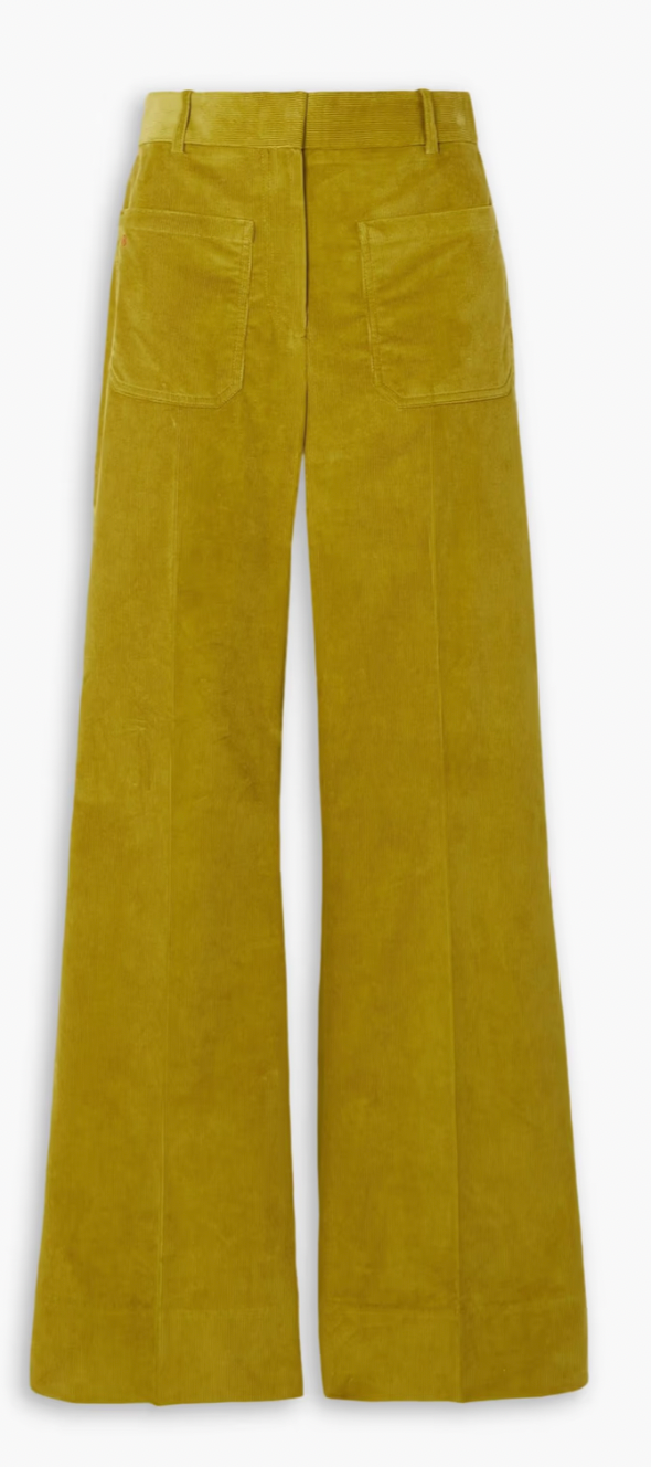 VICTORIA BECKHAM Alina corduroy pants 8