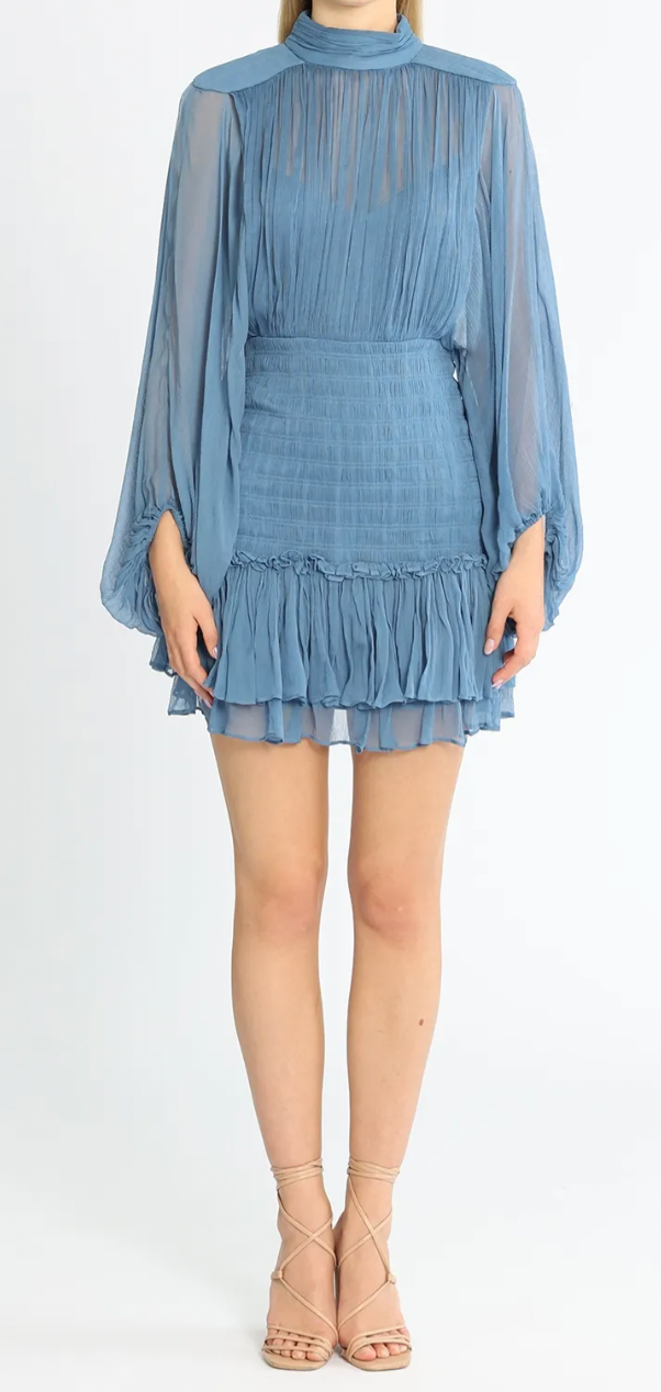 Shona Joy Noemi ruched mini dress 8