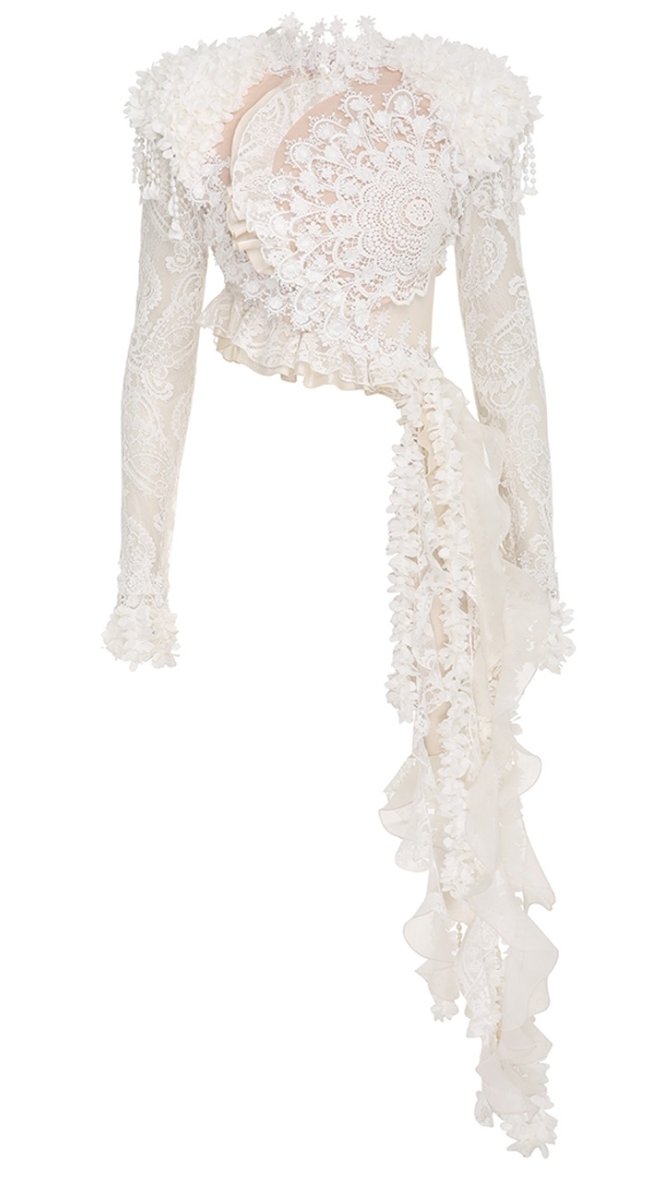 ZIMMERMANN Wonderland Lace Frill Bodice 2