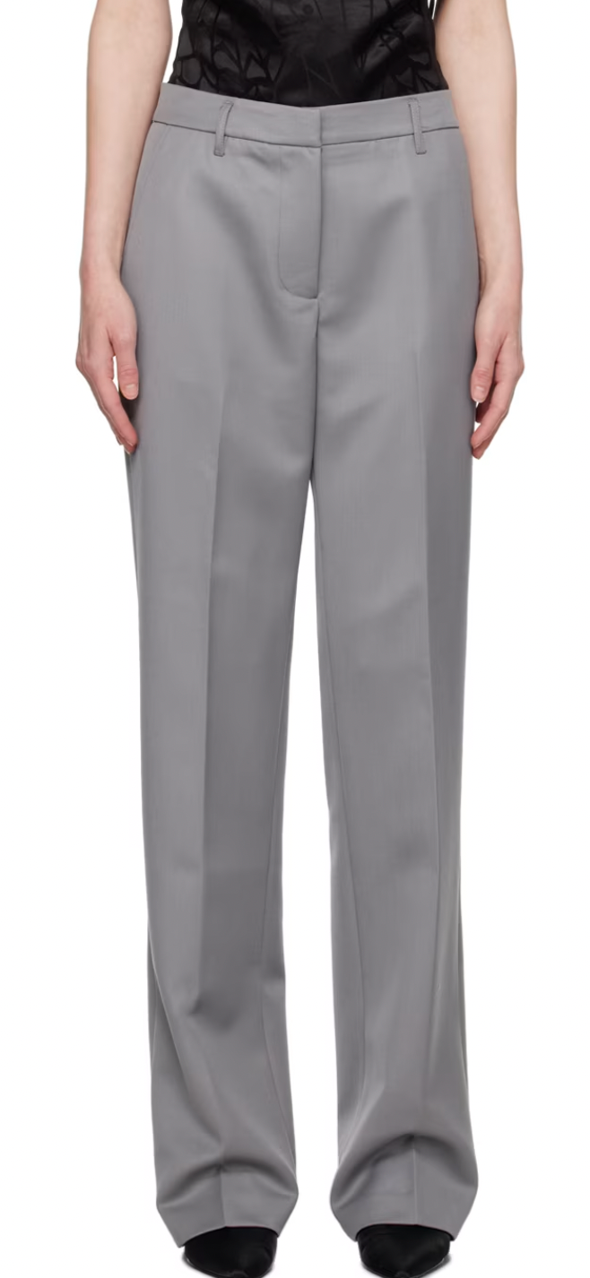 ANINE BING Classic Wool Trousers 38