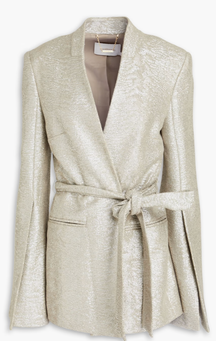 ZIMMERMANN Coastal Metallic Slouch Jacket 3