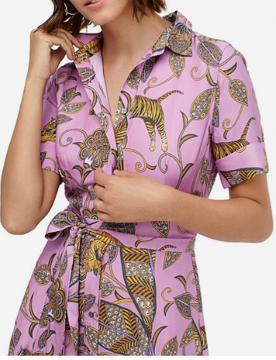 
                  
                    J CREW	Violet Tigers Dryden Dress 8
                  
                