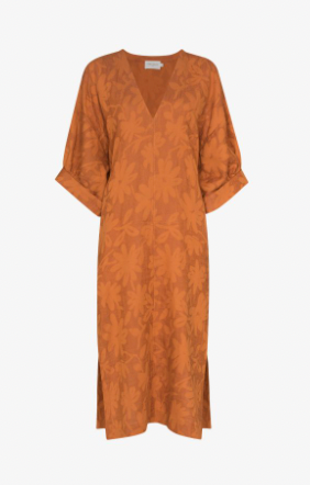 
                  
                    THREE GRACES Brown printed kaftan dress
                  
                