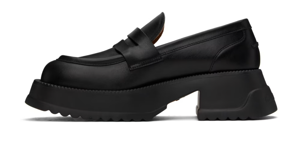 
                  
                    MARNI Black leather platform sole loafers 41
                  
                