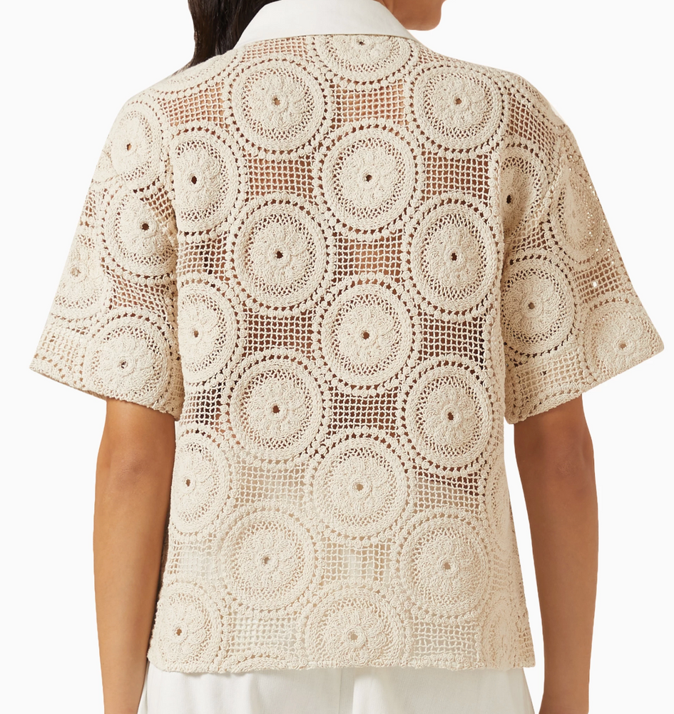 
                  
                    SIR Atacama Crochet Shirt in Cotton 1
                  
                