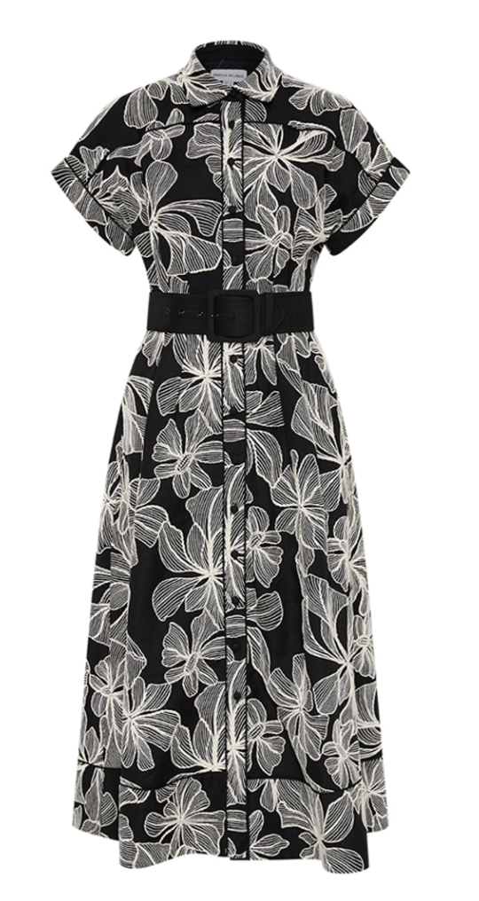 REBECCA VALLANCE Amira short sleeve midi dress 12