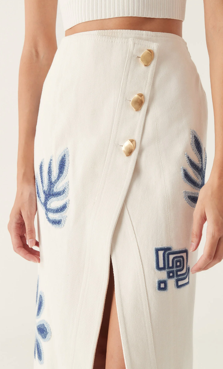 
                  
                    AJE	Esprit embroidered midi skirt 10
                  
                