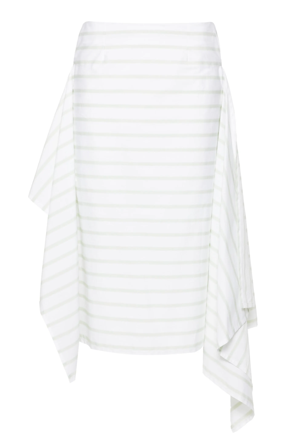 PLAN C Striped Poplin Skirt 42
