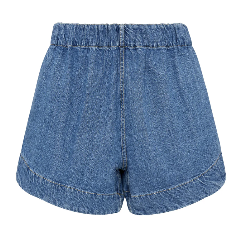 BASSIKE Pull On Denim Shorts 1